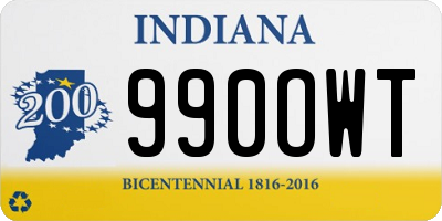 IN license plate 990OWT