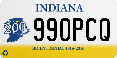 IN license plate 990PCQ