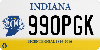 IN license plate 990PGK