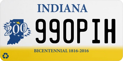 IN license plate 990PIH