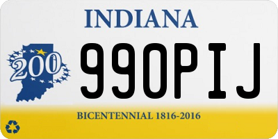 IN license plate 990PIJ