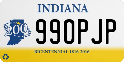 IN license plate 990PJP