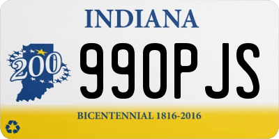 IN license plate 990PJS