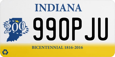 IN license plate 990PJU