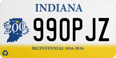 IN license plate 990PJZ