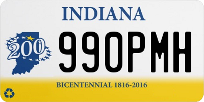 IN license plate 990PMH