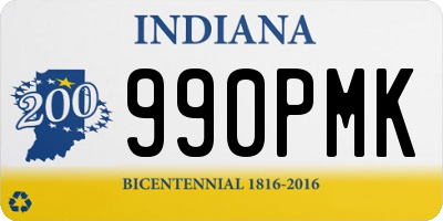 IN license plate 990PMK