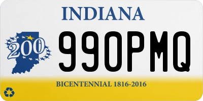 IN license plate 990PMQ