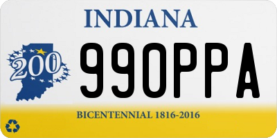 IN license plate 990PPA
