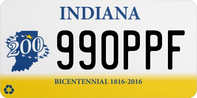 IN license plate 990PPF