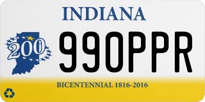 IN license plate 990PPR