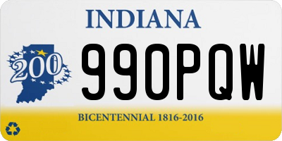 IN license plate 990PQW