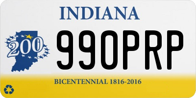IN license plate 990PRP