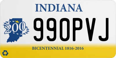 IN license plate 990PVJ