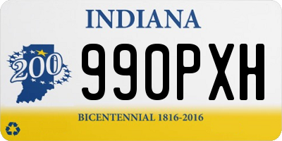 IN license plate 990PXH