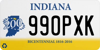 IN license plate 990PXK