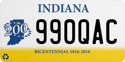 IN license plate 990QAC