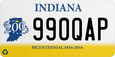 IN license plate 990QAP