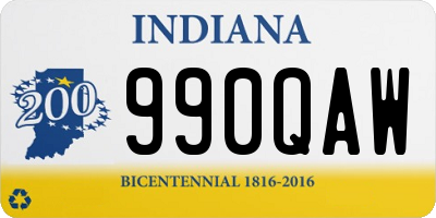 IN license plate 990QAW