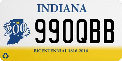 IN license plate 990QBB