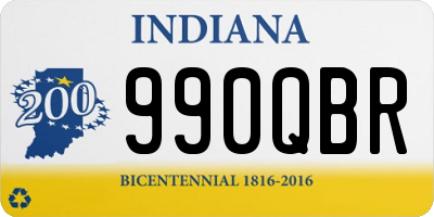 IN license plate 990QBR