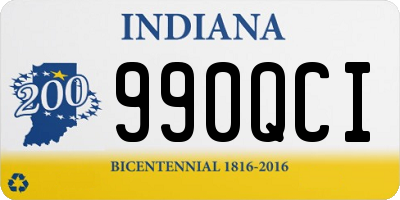 IN license plate 990QCI