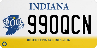 IN license plate 990QCN