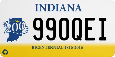 IN license plate 990QEI