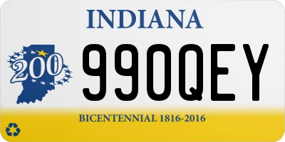 IN license plate 990QEY