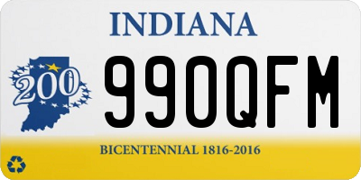 IN license plate 990QFM