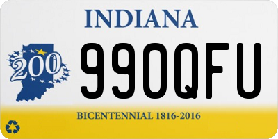 IN license plate 990QFU