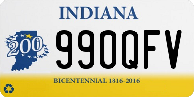 IN license plate 990QFV