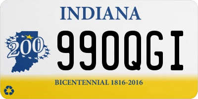 IN license plate 990QGI