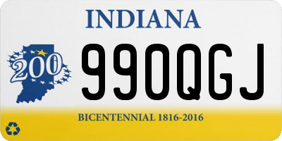 IN license plate 990QGJ
