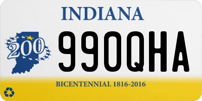 IN license plate 990QHA