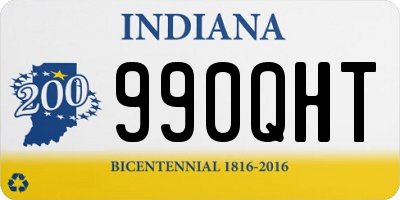 IN license plate 990QHT