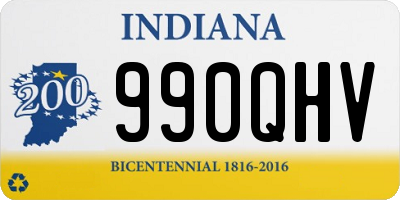 IN license plate 990QHV