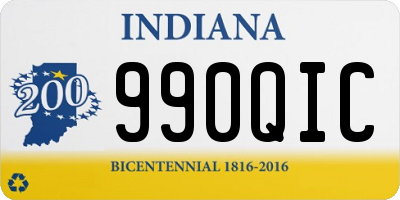 IN license plate 990QIC