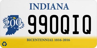 IN license plate 990QIQ