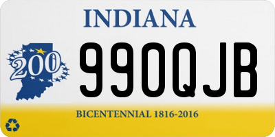 IN license plate 990QJB