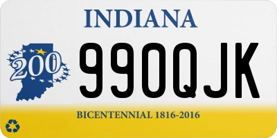 IN license plate 990QJK