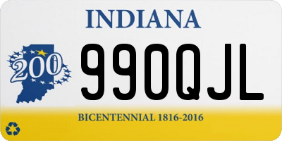 IN license plate 990QJL