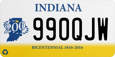 IN license plate 990QJW