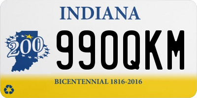 IN license plate 990QKM