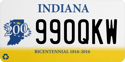 IN license plate 990QKW