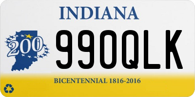 IN license plate 990QLK