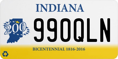 IN license plate 990QLN