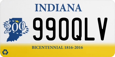 IN license plate 990QLV