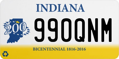 IN license plate 990QNM