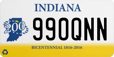 IN license plate 990QNN